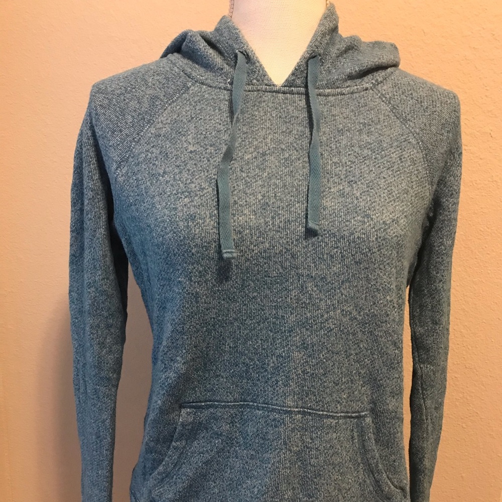 Blue Slightly Cropped Hoodie